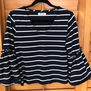 Madewell cotton bell sleeve top